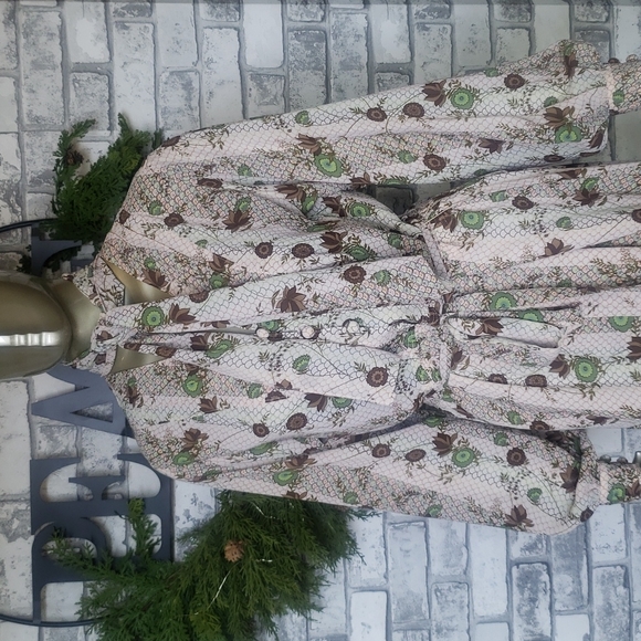 Cream Vintage Secretary Dress 70s 80s - Picture 2 of 9